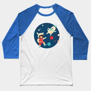 Galaxy Hoppers - Friends in Space Baseball T-Shirt